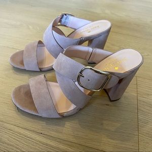 Kate Spade light pink mules